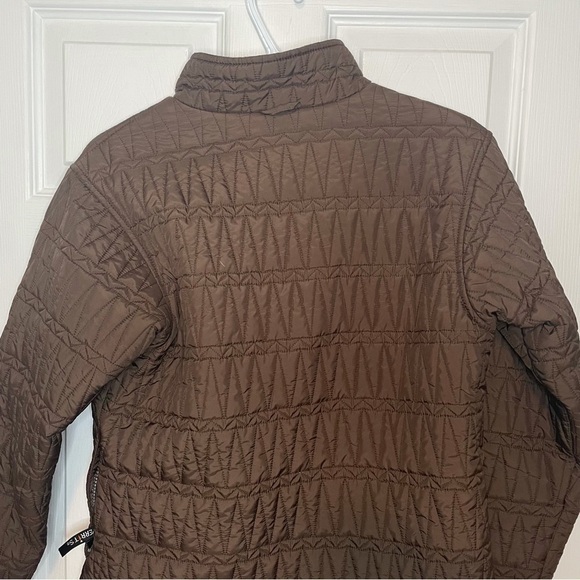 KERRITS Brown Quilted Jacket Coat small - Picture 4 of 5